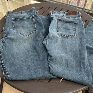 2 Pairs Lee Men's Extreme Motion Straight Fit Blue Jeans